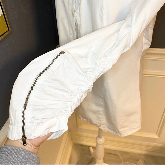 Sylvia Techerassi zipper collar & cuff button down - Picture 11 of 12